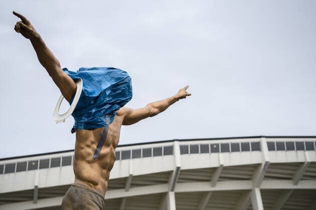 191127 The statue of Zlatan Ibrahimovic has been vandalized after Zlatan Ibrahimovic invests in Stockholm club Hammarby on November 27, 2019 in Malmö Photo Petter Arvidson BILDBYRAN code PA 92390 bbeng football football soccer zlatan ibrahimovic statue,  Copyright: PETTERxARVIDSON BB191127PA001