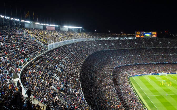 Soccer UEFA Champions League 5 Matchday, FC Barcelona Borussia Dortmund on 27 11 2019 at Camp Nou in Barcelona Stadium Overview, Depositors, Features, General, Floodlights, UEFA REGULATIONS PROHIBIT ANY USE OF PHOTOGRAPHS AS IMAGE SEQUENCES AND OR QUASI VIDEO Copyright: xKirchner ChristopherxNeundorfx
