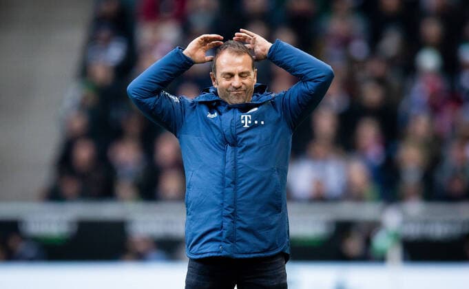 Mönchengladbach, 07 12 2019 Trainer Hansi Flick FCB Borussia Mönchengladbach Bayern München