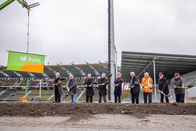 Ground-breaking ceremony on 09 12 2019 in Karlsruhe Wildparkstadion , Germany Symbolic ground-breaking ceremony in the Wildparkstadion