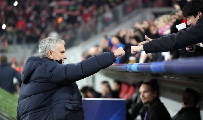 FC Bayern Munich Tottenham Hotspurs Germany, Munich, 11 12 2019, Football, Champions League, Season 2019 2020, FC Bayern Munich Tottenham Hotspurs Jose Mourinho Trainer Tottenham Hotspurs