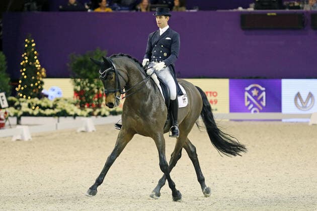 Winner Benjamin Werndl GER, RFV Aubenhausen e V with his horse Famoso OLD, 1 place, Prize of the Liselott Schindling Foundation, Int Grand Prix Special Ð Dressage Class S,