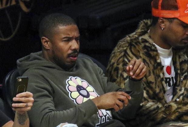 December 25, 2019, Los Angeles, California, USA: Actor Michael B. Jordan attends the contest as the host Los Angeles Lakers fall to the visiting Los Angeles Clippers 106-111 on Wednesday December 25, 2019 at the Staples Center in Los Angeles, California. BURT HARRIS PI Lakers Fall to Clippers, 106-111 - ZUMAp124 20191225_zaa_p124_016 Copyright: xBurtxHarrisx