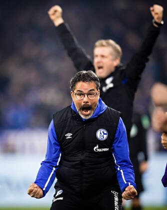 Gelsenkirchen, 17 01 2020 Coach David Wagner S04 FC Schalke 04 Borussia Mönchengladbach DFL regulations prohibit any use of photographs as image sequences and or quasi video