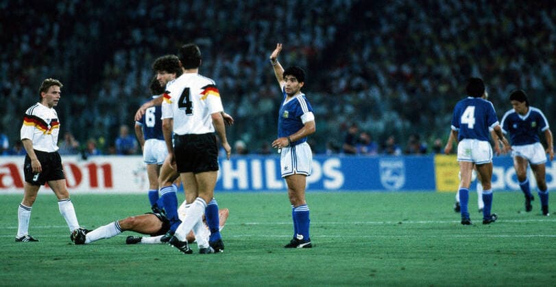 Germany Argentina Italy, Rome, 08 07 1990, Football, FIFA World Cup 1990 in Italy, Final, DFB Germany Argentina 1 0 Diego Maradona Argentina