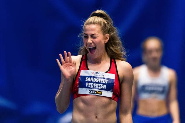 200202 Isabelle Pedersen of Norway ahead of the womens 60 meter hurdles qualification during the Norwegian Athletics Indoor Championships on February 2, 2020 in Baerum Photo Vegard Wivestad Grott BILDBYRAN code VG 170473 bbeng athletics athletics athletics indoor indoor indoors nm indoor indoors 2020 indoors athletics championship norway norway Women Ladies Women Qualification Qualification Qualification,  Copyright: VEGARDxWIVESTADxGRoTT BB200202VG001