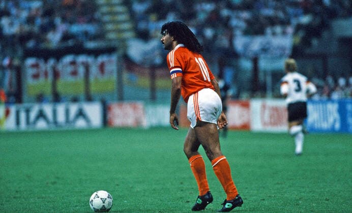 Germany Netherlands Italy, Milan, 24 06 1990, Football, FIFA World Cup 1990 in Italy, Eighth Final, DFB Germany Netherlands 2 1 Ruud Gullit Netherlands