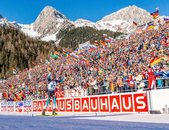 22 02 2020, Suedtirol Arena, Antholz, ITA, IBU World Championships Biathlon, Men, 4 x 7,5 km Relay of IBU Biathlon World Championships 2020 at the Suedtirol Arena in Antholz, Italy on 2020 02 22 Antholz  EP_ade