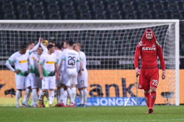 Football 1 Bundesliga 21 matchday Borussia Mönchengladbach 1 FC Köln on 11 03 2020 in Borussia Park in Mönchengladbach Jan Thielmann Köln disappointed, front DFL regulations prohibit any use of photographs as image sequences and or quasi video xHDx