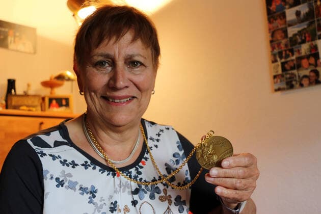 9 5 2020 Jena Renate Stecher with gold medal at the 1972 Olympic Games