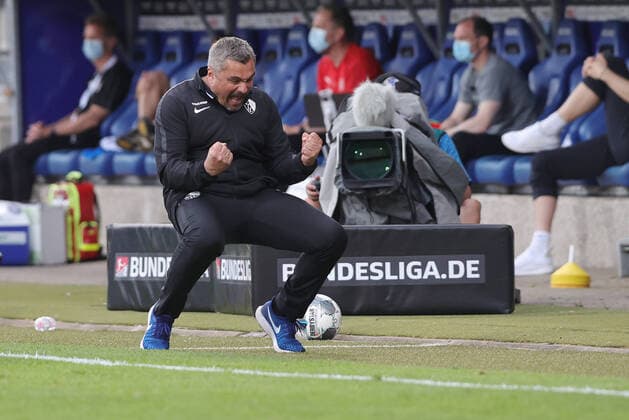 Sports Soccer 2 Bundesliga Season 19 20 28 28 Matchday VfL Bochum Holstein Kiel Jubilee , Coach Thomas Reis Sports Soccer 2 Bundesliga Season 19 20 27 05 2020 28 Matchday VfL Bochum Holstein Kiel Photo Ralf Ibing firosportphoto POOL City Bochum State NRW Germany Poolfoto Ralf Ibing firo Sportphoto POOL ,EDITORIAL USE ONLY