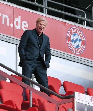 Football 1 Bundesliga Season 19 20 FC Bayern Muenchen SC Freiburg Football 1 Bundesliga Season 2019 2020 33 Matchday 20 06 2020 FC Bayern Muenchen SC Freiburg Member of the Board Oliver Kahn FC Bayern Muenchen on the stands PHOTO Markus Ulmer Press Photo Ulmer Pool Only for journalistic use Only for editorial use No commercial usage Freiburg Baden Wuerttemberg Germany Poolfoto Ulmer Pool ,EDITORIAL USE ONLY