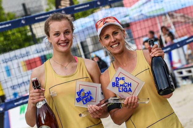 The Beach League 2020, 11 07 2020 Svenja Mueller, Karla Borger The Beach League 2020 on 11 07 2020, Duesseldorf Copyright: xBEAUTIFULxSPORTS PeterxWeberx