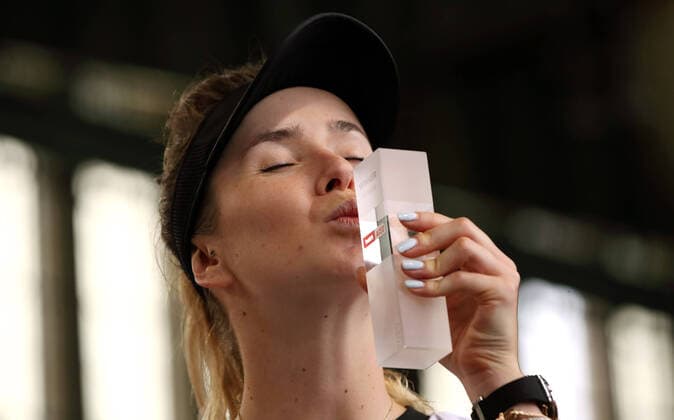 Winner Winner Elina Svitolina UKR with Cup in Hangar 6 Tempelhof Airport Tennis bett1Aces Women Season 2019 2020 17 07 2020