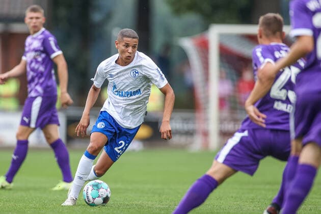 09 08 2020, Football, Season 2019 2020, Bundesliga, Test match FC Schalke 04 VfL Osnabrück, Amine Harit FC Schalke 04 Ankum NDS Germany xRHR FOTO TRx