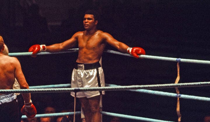 24 05 76 boxing Cassius Clay Muhammad Ali Richard Dunn Germany, Munich, 24 05 1976, boxing, world championship heavyweight fight Cassius Clay alias Muhammad Ali USA vs Richard Dunn GBR Muhammad Ali