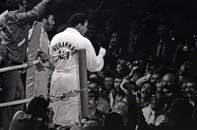 24 05 76 boxing Cassius Clay Muhammad Ali Richard Dunn Germany, Munich, 24 05 1976, boxing, world championship heavyweight fight Cassius Clay alias Muhammad Ali USA vs Richard Dunn GBR Muhammad Ali