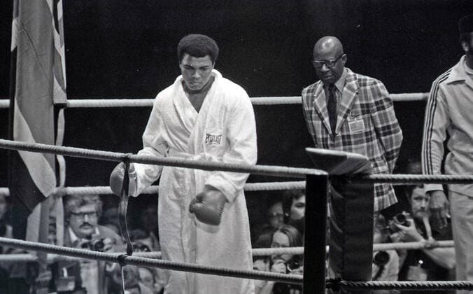 24 05 76 boxing Cassius Clay Muhammad Ali Richard Dunn Germany, Munich, 24 05 1976, boxing, world championship heavyweight fight Cassius Clay alias Muhammad Ali USA vs Richard Dunn GBR Muhammad Ali