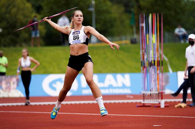 German all-around championships Vaterstetten, 23 08 2020 Cora Reitbauer LG Filder in javelin throw German athletics all-around championships Day 3 on 23 08 2020 in Vaterstetten Bavaria Copyright: xBEAUTIFULxSPORTS Flatemersch-Luex