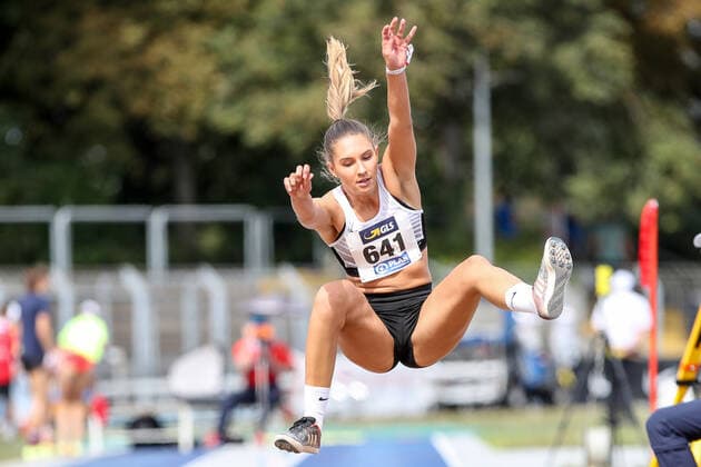 Athletics German Youth Championships Heilbronn 2020 Heilbronn, Germany 04 06 September 2020 Athletics German Youth Championships Heilbronn 2020 Cora Reitbauer LG Filder , action single picture Copyright: xBEAUTIFULxSPORTS Footcornerx