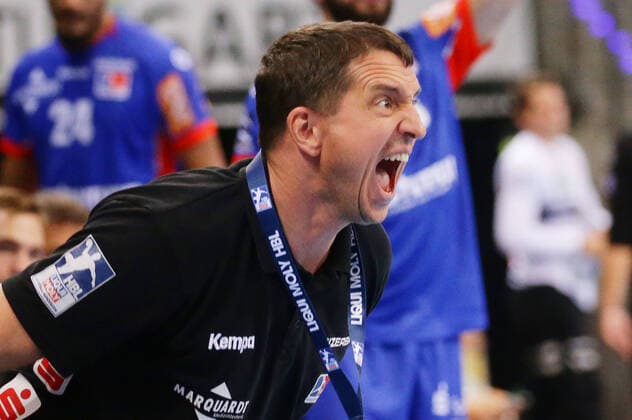Stuttgart , Handball BGV Cup , Final , Rhein Neckar Löwen vs HBW Balingen Weilstetten , Jens Bürkle Coach Balingen