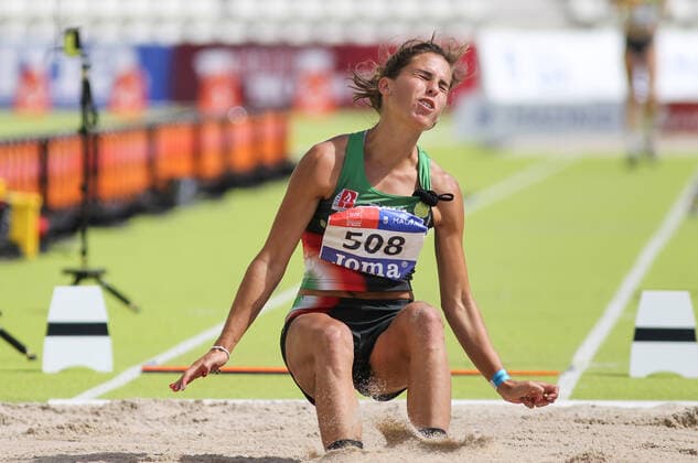 September 13, 2020, Madrid, MADRID, SPAIN: Valvanuz Canizo Gonzalez competes in long jump during the 100th Spanish Athletics Championship at Vallehermoso stadium on September 13, 2020 in Madrid, Spain. Madrid SPAIN - ZUMAa181 20200913_zaa_a181_035 Copyright: xIrinaxR.xHx