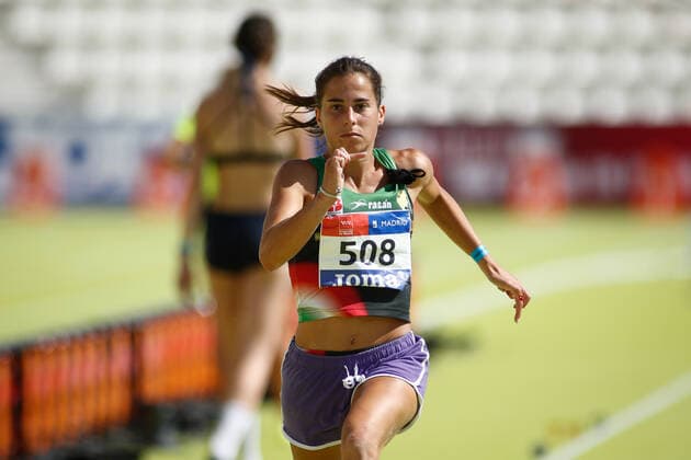 September 13, 2020, Madrid, MADRID, SPAIN: Valvanuz Canizo competes in women s long jump, Heptathlon, during the 100th Spanish Athletics Championship at Vallehermoso stadium on september 13, 2020 in Madrid, Spain. Madrid SPAIN - ZUMAa181 20200913_zaa_a181_133 Copyright: xOscarxJ.xBarrosox