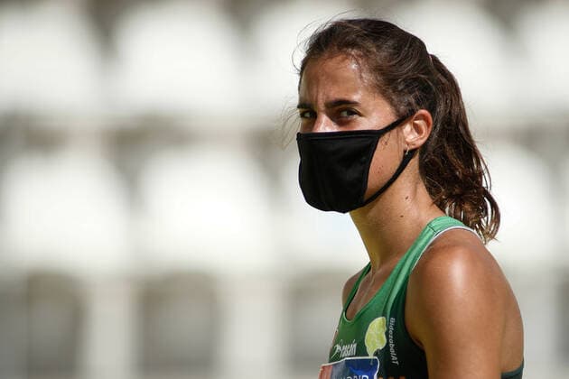 September 13, 2020, Madrid, MADRID, SPAIN: Valvanuz Canizo competes in women s long jump, Heptathlon, during the 100th Spanish Athletics Championship at Vallehermoso stadium on september 13, 2020 in Madrid, Spain. Madrid SPAIN - ZUMAa181 20200913_zaa_a181_140 Copyright: xOscarxJ.xBarrosox