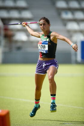 September 13, 2020, Madrid, MADRID, SPAIN: Valvanuz Canizo competes in women s javelin throw, Heptathlon, during the 100th Spanish Athletics Championship at Vallehermoso stadium on september 13, 2020 in Madrid, Spain. Madrid SPAIN - ZUMAa181 20200913_zaa_a181_174 Copyright: xOscarxJ.xBarrosox