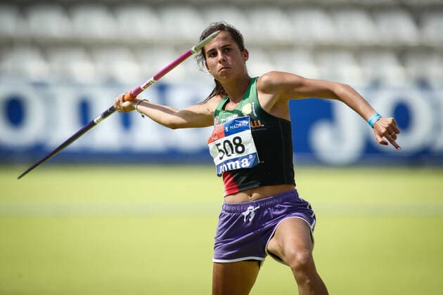 September 13, 2020, Madrid, MADRID, SPAIN: Valvanuz Canizo competes in women s javelin throw, Heptathlon, during the 100th Spanish Athletics Championship at Vallehermoso stadium on september 13, 2020 in Madrid, Spain. Madrid SPAIN - ZUMAa181 20200913_zaa_a181_177 Copyright: xOscarxJ.xBarrosox
