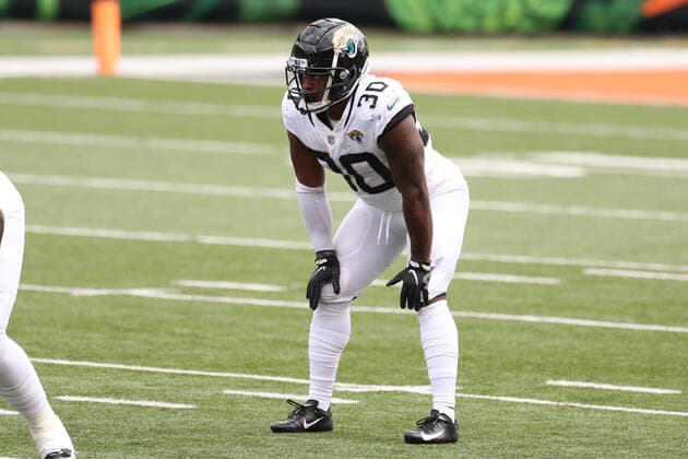 CINCINNATI, OH - OCTOBER 04: Jacksonville Jaguars running back James Robinson (30) during the game against the Jacksonville Jaguars and the Cincinnati Bengals on October 4, 2020, at Paul Brown Stadium in Cincinnati, OH. (Photo by Ian Johnson Icon Sportswire) NFL, American Football Herren, USA OCT 04 Jaguars at Bengals Icon201004087