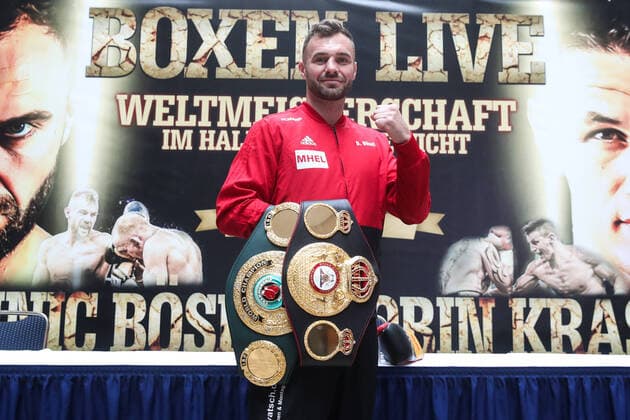 Light Heavyweight World Champion Dominic Boesel Bösel SES Boxing Press Conference at the Maritim Hotel in Magdeburg on the SES Boxing Evening in the Getec Arena Boxing,Man,Men,Germany,06 10 2020
