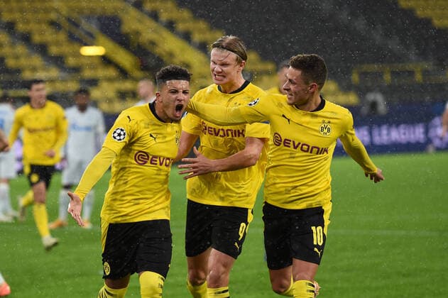 Football Football Champions League, 2 Matchday, Borussia Dortmund Zenit St Petersburg on 28 10 2020 Dortmunds Jadon Sancho cheers after the 1 0 UEFA REGULATIONS PROHIBIT ANY USE OF PHOTOGRAPHS AS IMAGE SEQUENCES AND OR QUASI VIDEO Copyright: xNeundorf Kirchner-Mediax