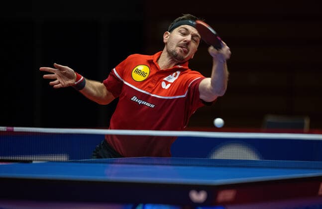 Timo Boll Düsseldorf Borussia Düsseldorf 1 FC Saarbrücken TT 29 11 2020, Table Tennis 1 Bundesliga, Men, Season 2020 21 Photo Moritz Müller Only for Editorial use