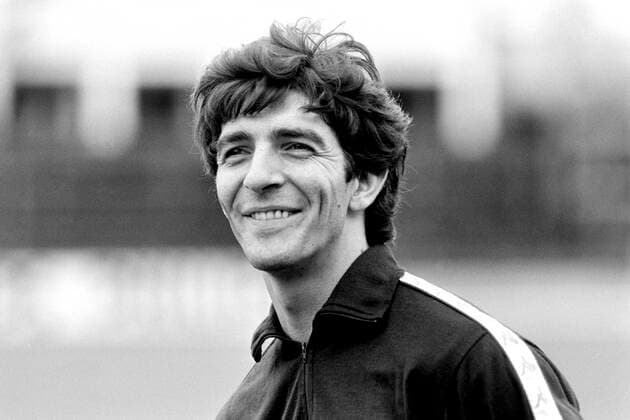 820914 Football, Champions League, Hvidovre Juventus Paolo Rossi, Juventus, on the 14th of September 1982 in Hvidorvre,  Copyright: BILDBYRAN BB820914BB033