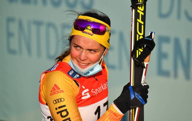 Coletta Rydzek 17, Germany , ski world cup, world cup, ski, sprint, ski world cup, ski world cup, Dresden, Königsufer, Elbufer, 19 12 2020,