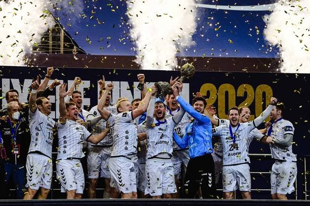 Handball EHF Final4 Final THW Kiel FC Barcelona on 29 12 2020 at Lanxess Arena in Cologne Final4 Winner THW Kiel xMNx