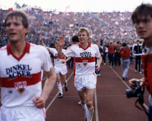 26 05 1984 VfB Stuttgart Hamburger SV Germany, Stuttgart, 26 05 1984, Football, Bundesliga, Season 1983 1984, VfB Stuttgart Hamburger SV 0 1 Bernd Förster VfB Stuttgart