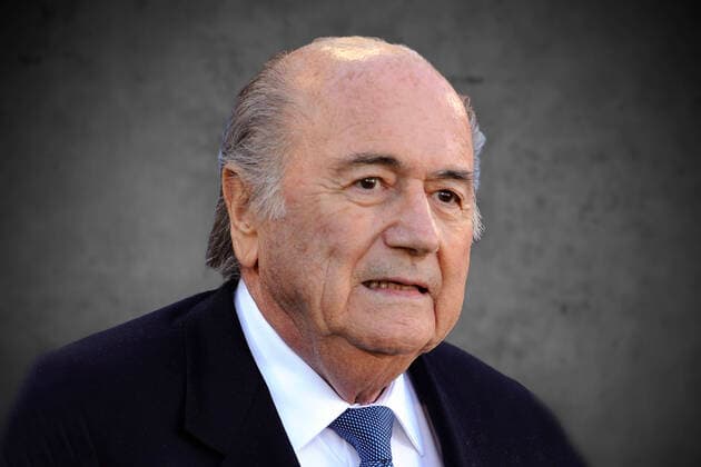 FOTOMONTAGE Sepp Joseph,Josef BLATTER SUI ,former FIFA President,single image,cropped single image,portrait,portrait,portrait Guangzho Evergrande FC Atletico Mineiro 2 3 Football Football FIFA Club World Cup 2013 Match for 3rd place on 21 12 2013 in Marrakech Morocco