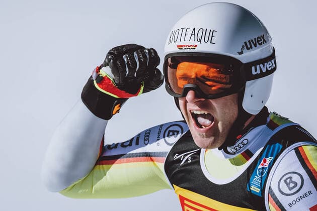 ITA, FIS Alpine World Championships, Cortina 2021 11 02 2021, Cortina, ITA, FIS Alpine World Championships, Super G, Men, in picture Romed Baumann GER Romed Baumann of Germany during the mens Super G of FIS Alpine Ski World Championships 2021 in Cortina, Italy on 2021 02 11 Cortina Italy