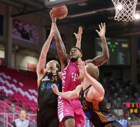 James Thompson IV Telekom Baskets Bonn vs RASTA Vechta easyCredit BBL 1 Bundesliga , Season 2020 2021 , Matchday 21