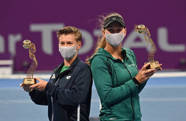 Qatar Total Open 2021 Nicole Melichar , USA and Demi Schuurs , NED