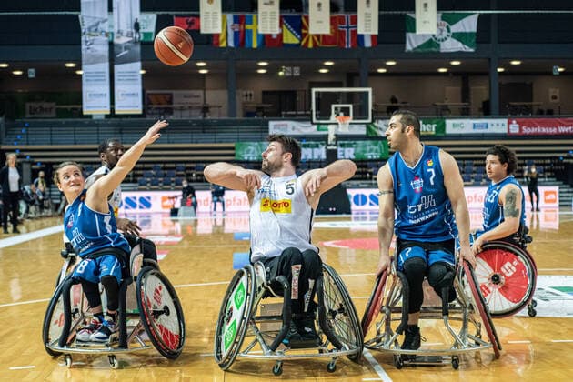 RBBL RSV Lahn Dill RSB Thuringia Bulls, 06 03 21 Simon Brown 5 RSV Lahn Dill , Jitske Visser 8 RSB Thuringia Bulls , Vahid Gholomazad 7 RSB Thuringia Bulls Rittal Arena, Wetzlar, 06 03 21 Copyright: xBEAUTIFULxSPORTS Roeczeyx