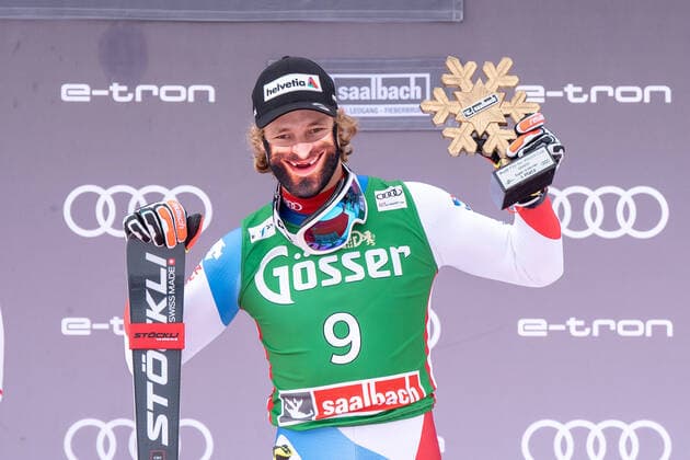 Marco Odermatt SUI Austria, Saalbach Hinterglemm, 07 03 2021, Ski Alpin AUDI FIS Ski World Cup, Season 2020 2021, 6th Mens Super G, Zwoelferkogel, Track Schneekristall Foto A2 Bildagentur Peter Hartenfelser