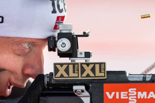 210321 Johannes Thingnes Bo of Norway during zeroing ahead of the Men s 15 km Mass Start during the IBU Biathlon World Cup on March 21, 2021 in Östersund Photo Joel Marklund BILDBYRAN code JM JM0089 bbeng biathlon biathlon biathlon world cup ibu world cup masstart norway norway,  Copyright: JOELxMARKLUND BB210321JM089