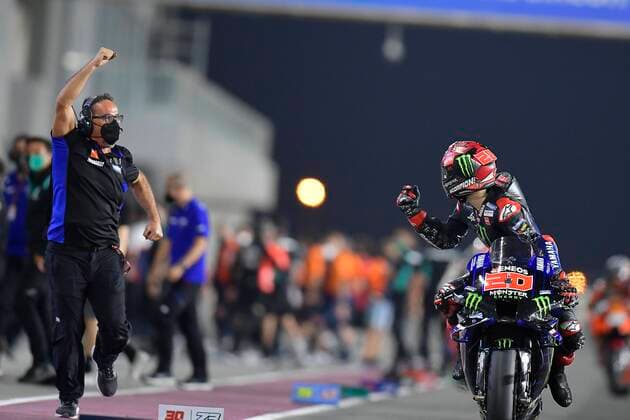 Races at MotoGP TISSOT Grand Prix of Doha underway at Losail International Circuit, Qatar April 4, 2021 In picture Fabio Quartararo Races at MotoGP TISSOT Grand Prix of Doha underway at Losail International Circuit, Qatar April 4, 2021 POOL MotoGP com Cordon Press Images will be for editorial use only Mandatory credit MotoGP com Cordon Press  xx xx