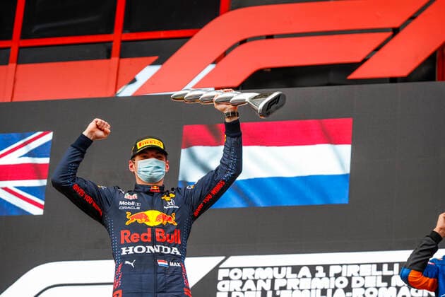 33 Max Verstappen NED, Red Bull Racing , F1 Grand Prix of Emilia Romagna at Autodromo Enzo e Dino Ferrari on April 18, 2021 in Imola, Italy Photo by HOCH ZWEI Imola Italy