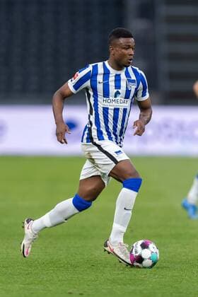Football Berlin 06 05 2021 1 Bundesliga DFL Season 2020 2021 Hertha BSC Berlin SC Freiburg Jhon Cordoba Hertha BSC, No 15