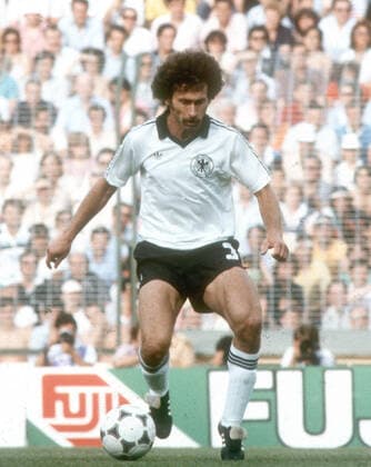 Football World Cup 1982 FINALE Italy Germany 3 1 in Madrid on 11 07 1982 Paul Breitner GER HM