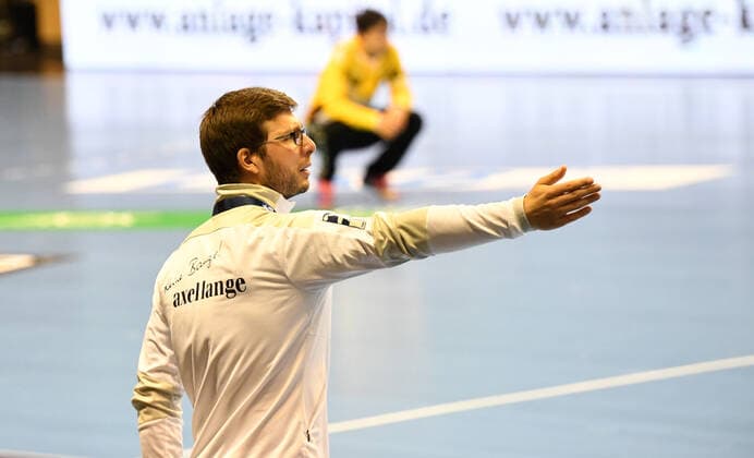 Handball, men, season 2020 2021, 1 Bundesliga 15 matchday , Füchse Berlin FRISCH AUF Göppingen, coach Jaron Siewert Füchse Berlin , 16 05 2021, Copyright: xSebastianxRäppoldx xMatthiasxKox